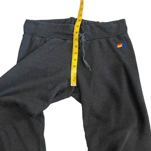 Aviator Nation Dark Grey Rainbow Prism Jogger Size M - Picture 8 of 11